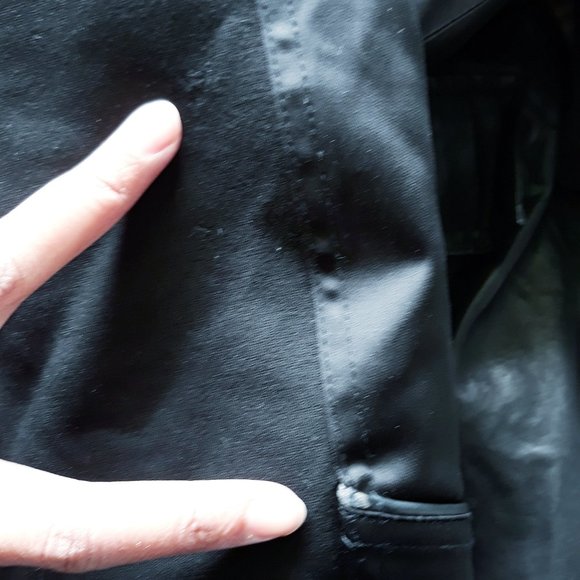 VERA WANG Laura Hooded Waxed Long Anorak Sz XS - Picture 15 of 16